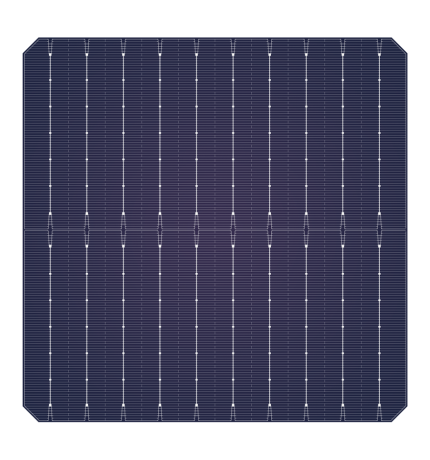 pogreensolar cell 182x182mm M10 10BB