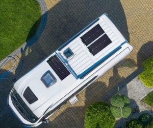 pogreensolar semi-flexible solar panel application Yacht RV Camping Riding camping2